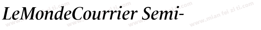 LeMondeCourrier Semi字体转换